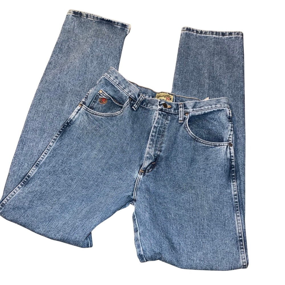 Wrangler 20X Style 22 Jeans Mens 32x36 Boot Cut Western Cowboy Blue Denim